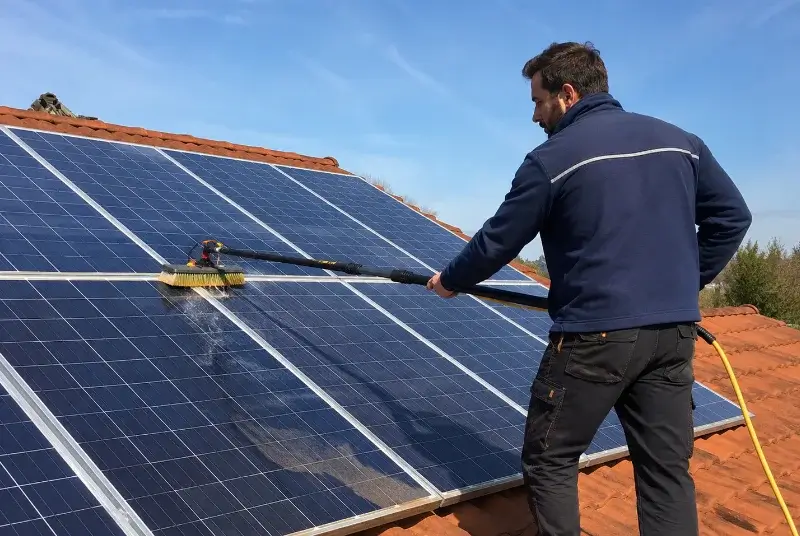 Nettoyage et entretien de panneaux solaires à Parcieux